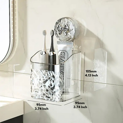 Drill-Free Bathroom Organizer